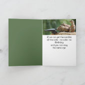 誕生日おもしろいノロウソクno誕生日オーバーザヒル カード (内部)