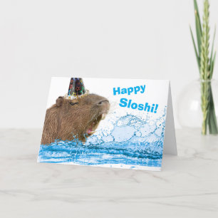 誕生日おもしろいハッピースロッシカピバラ カード