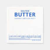 誕生日おもしろいパーティーバターテーマ スタンダードカクテルナプキン (正面)