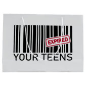 誕生日おもしろいパーティー20日 ラージペーパーバッグ (裏面)