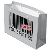 誕生日おもしろいパーティー60日 ラージペーパーバッグ (裏面アングル)