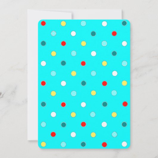 誕生日おもしろいパーティー 招待状 (裏面)