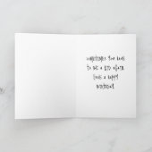 誕生日おもしろいパーティー， 5" x 7"折り畳みグリーティングカード カード (内部)