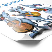 誕生日おもしろいプリントとミュージカルマウスバンド フォトプリント            (角)