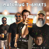 誕生日おもしろいボーイグループパーティーシャツ Tシャツ