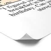 誕生日おもしろいポスター! ポスター (角)