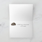 誕生日おもしろいママ、悲しい犬、ラブラドールレトリバー カード (内部)