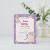 誕生日おもしろいユニコーン エンクロージャーカード (スタンド正面)