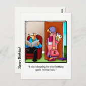 誕生日おもしろいユーモアはがき ポストカード (正面/裏面)