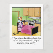 誕生日おもしろいユーモアはがき ポストカード (正面)