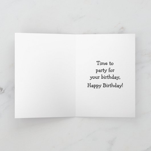 誕生日おもしろいユーモア用グリーティングカード カード (内部)