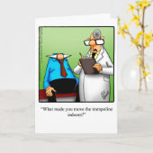 誕生日おもしろいユーモア用グリーティングカード カード (黄色い花)