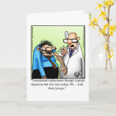 誕生日おもしろいユーモア用グリーティングカード カード (黄色い花)