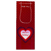 誕生日おもしろいワイン抱き枕 ワインギフトバッグ (正面)