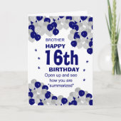 誕生日おもしろい兄弟 カード (正面)