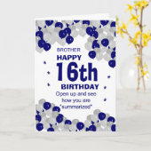 誕生日おもしろい兄弟 カード (黄色い花)