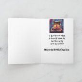 誕生日おもしろい姉妹犬の動物のユーモア カード (内部)