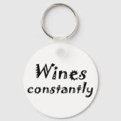 誕生日おもしろい引用文ワインギフトおもしろいキーホルダー キーホルダー (正面)