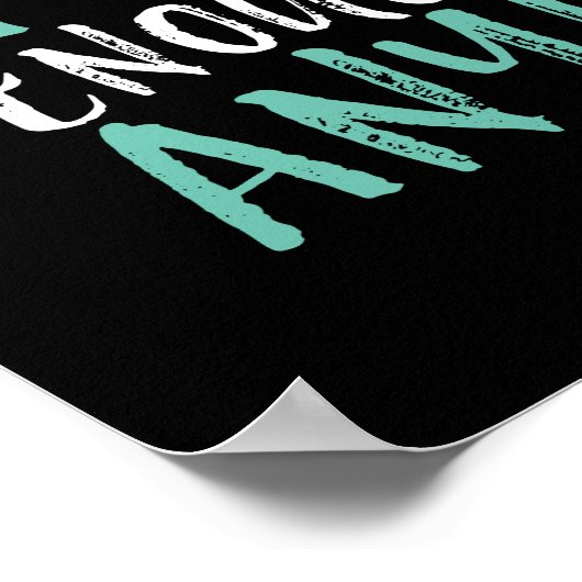 誕生日おもしろい引用文十分に若い ポスター (角)