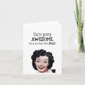 誕生日おもしろい成人挨拶カード サンキューカード (正面)