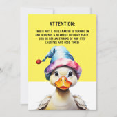 誕生日おもしろい招待状 招待状 (正面)