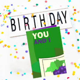 誕生日おもしろい挨拶状 カード