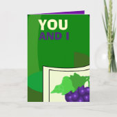 誕生日おもしろい挨拶状 カード (正面)