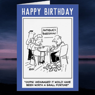 誕生日おもしろい漫画。アンティークロードショー災害