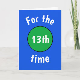 誕生日おもしろい用10代の若者カード カード