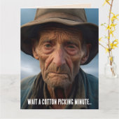 誕生日おもしろい老人ジョーク挨拶カード カード (黄色い花)