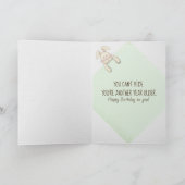 誕生日おもしろい花束ポット カード (内部)