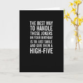 誕生日おもしろい誕生日 カード (黄色い花)