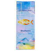 誕生日おもしろい魚座〔占星術の〕十二宮図 ワインギフトバッグ (正面)