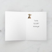 誕生日おもしろい、あなたを愛する古いヤギから カード (内部)