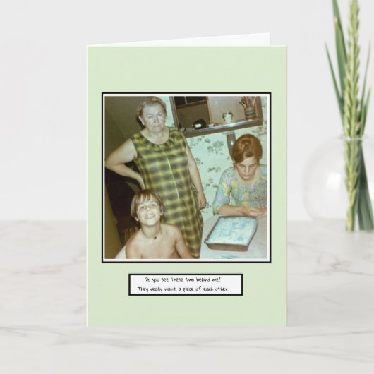 誕生日おもしろい カード (正面)