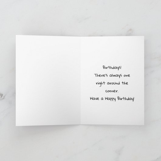 誕生日おもしろい カード (内部)