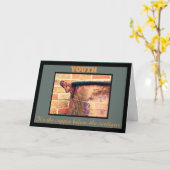 誕生日おもしろい カード (黄色い花)