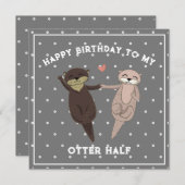 誕生日おもしろい、ハッピーバースデー シーズンカード (正面/裏面)