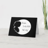 誕生日おもしろい「母のための詩のモミズム カード (正面)