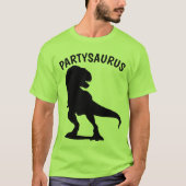 誕生日おもしろいTシャツ、パーティーSAURUS Tシャツ (正面)
