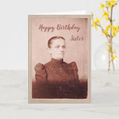 誕生日お姉さん、あなたは彼女より幸せであることを願う カード (黄色い花)