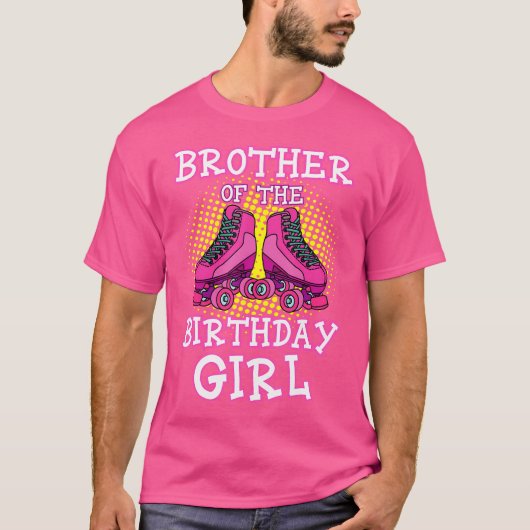 誕生日お姉ちゃんの弟 ローラースケート 兄妹 Tシャツ (正面)