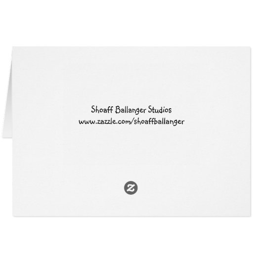 誕生日お母さん、Blue Jay at Bird Feeder (裏面横)