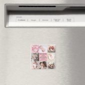  誕生日お知らせをパーソナライズ 8枚の写真 クリスマス マグネット (インサイチュ (食洗機))