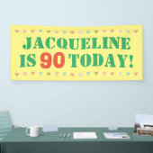 誕生日お知らせ 横断幕 (トレードショー)