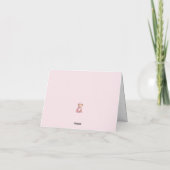 誕生日お礼のカード ブルームス&ベアーズ サンキューカード (裏面)