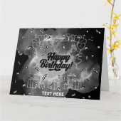 誕生日お祝いカード カード (黄色い花)