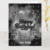 誕生日お祝いカード カード (黄色い花)