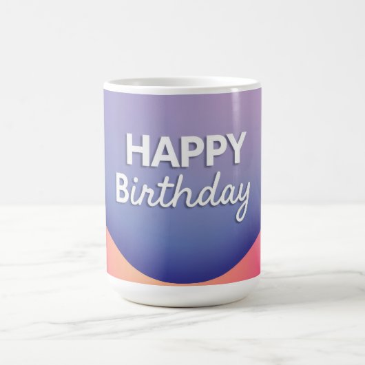 誕生日お祝いデザイン コーヒーマグカップ (中央)