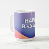 誕生日お祝いデザイン コーヒーマグカップ (正面左)